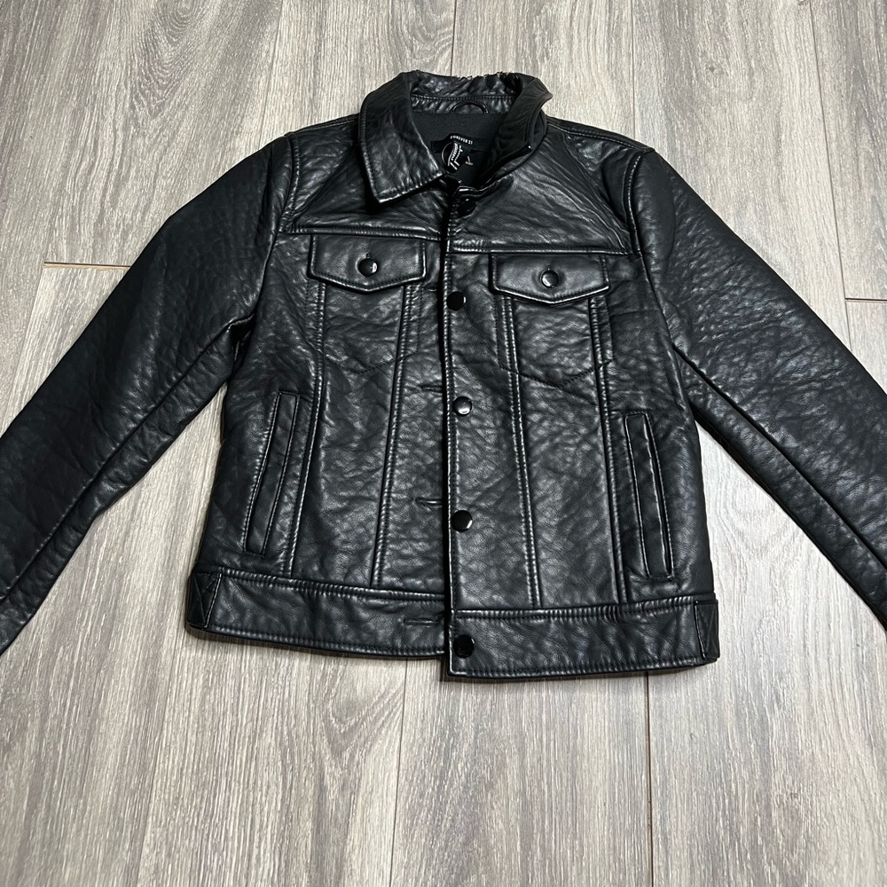 Faux leather jacket
